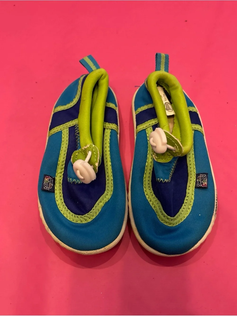 Toddler Girls Shoe Lot of 4 Size 7 Sneakers, Sandals, Swim Shoes